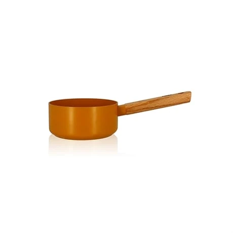Casserole Ector Induction Aluminium RevĂȘtu Manche En Bois 16 Cm Jaune