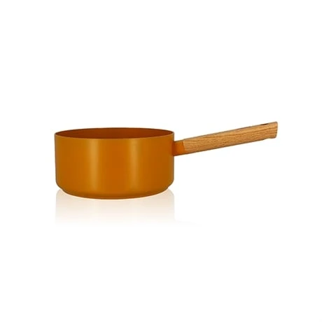 Casserole Ector Induction Aluminium RevĂȘtu Manche En Bois 20 Cm Jaune