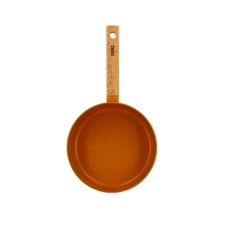 Casserole Ector Induction Aluminium RevĂȘtu Manche En Bois 20 Cm Jaune â Image 2