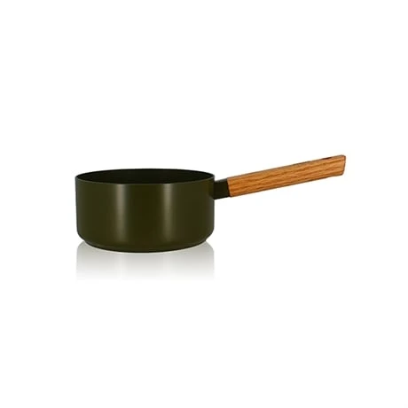 Casserole Ector Induction Aluminium RevĂȘtu Manche En Bois 18 Cm Vert