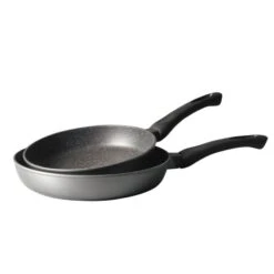 Lot 2 Poêles Avec Revêtement Dur Comme La Pierre 24 Et 28 Cm