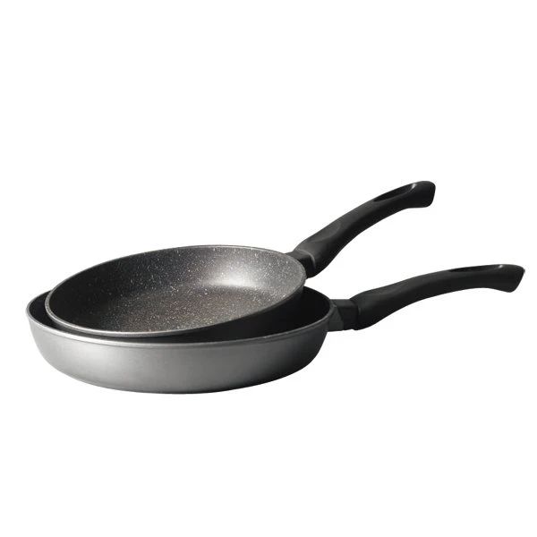 Lot 2 Poêles Avec Revêtement Dur Comme La Pierre 24 Et 28 Cm