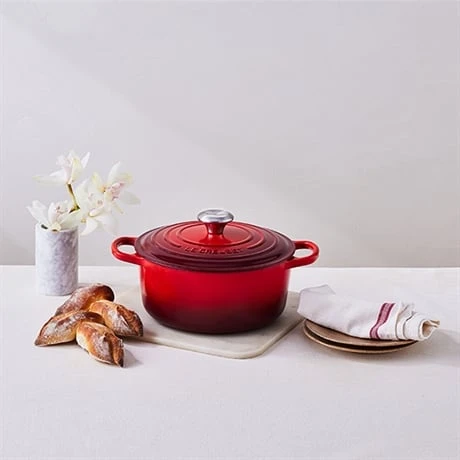 Le Creuset Cocotte Fonte Rond 24 Cm Cerise – Image 4