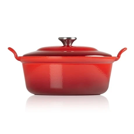 Le Creuset Cocotte Fonte Rond Plume 28 Cm 3,9 L Rouge