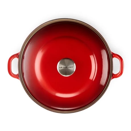 Le Creuset Cocotte Fonte Rond Plume 28 Cm 3,9 L Rouge – Image 4