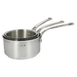 De Buyer Set De 3 Casseroles Milady 16, 18 Et 20 Cm