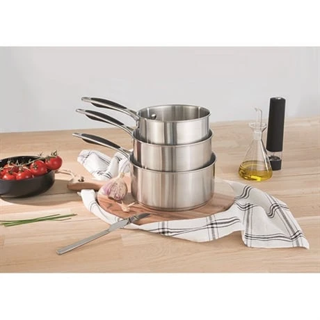 Set 3 Casseroles Inox Excell'Inox 16, 18 Et 20 Cm – Image 2