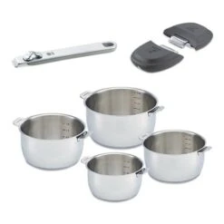 BEKA Lot 4 Casseroles Select Avec Une Poignée Et 2 Anses Gris
