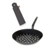 De Buyer Set Poêle à Marrons Pour Cuisson Sur Braises 28 Cm Et Manchon De Protection